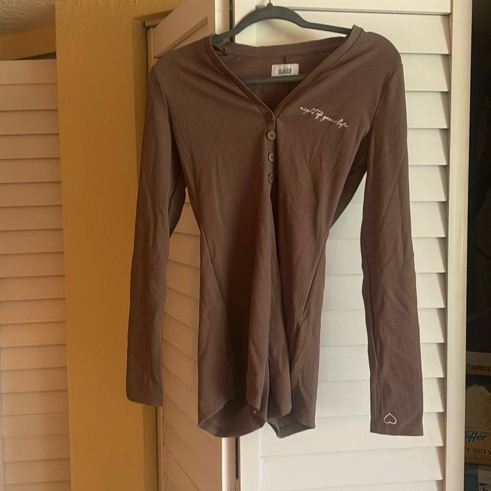 R.A.R.E. Collective night of your life romper NWOT